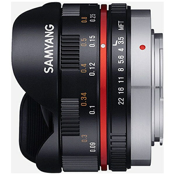 楽天ビック(ビックカメラ×楽天)のSAMYANG｜サムヤン カメラレンズ 7.5mm3.5 UMC Fish-eye ブラック [マイクロフォーサーズ /単焦点レンズ][7.5MM3.5FISHEYEMFTBK]｜アングル2