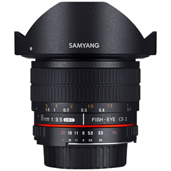 SAMYANG｜サムヤン カメラレンズ 8mmF3.5 UMC Fisheye CSII APS-C用 ブラック ペンタックスK /単焦点レンズ 8MMF3.5FISHEYECS2ペ