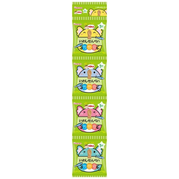 アサヒグループ食品|Asahi Group Foods 1歳からのおやつ+DHA いわしせんべい4連 6g×4袋