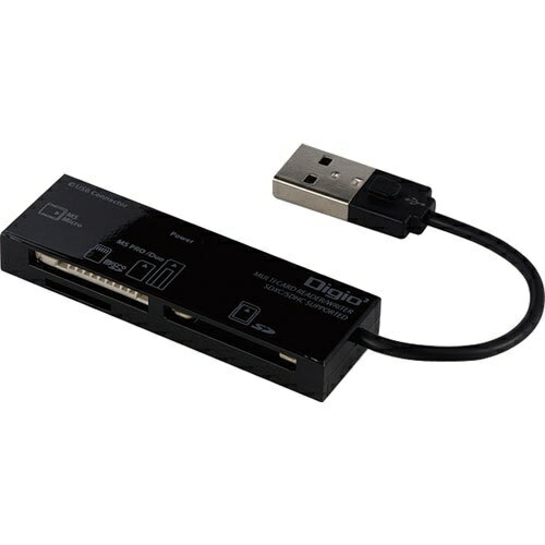ナカバヤシ｜Nakabayashi CRW-5M69BK マルチカードリーダー・ライター Digio2 ブラック [USB2.0]