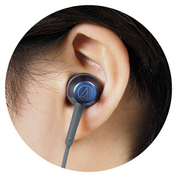 オーディオテクニカ｜audio-technica イヤホン カナル型 ATH-CKR50 BL ディープブ...