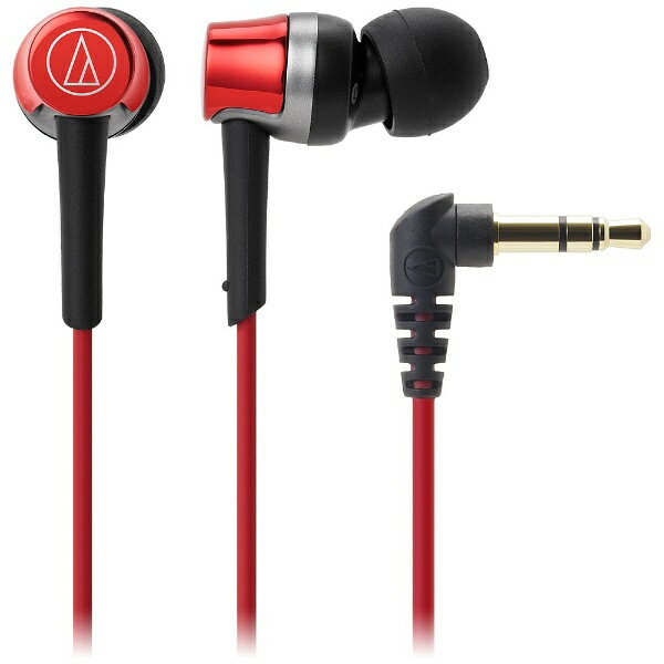 オーディオテクニカ｜audio-technica イヤホン カナル型 ATH-CKR30 RD レッド [φ3.5mm ミニプラグ][ATHCKR30RD]