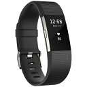 FITBIT ウェアラブル端末 心拍計＋フィットネスリストバンド 「Charge 2」 Lサイズ　FB407SBKL-JPN Black[FB407SBKLJPN]