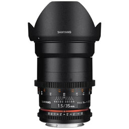 SAMYANG｜サムヤン カメラレンズ 35mm T1.5 VDSLR AS UMCII ブラック [ソニーE /単焦点レンズ][CINE35MMT152ソニーE]