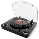 ION Audio｜アイオンオーディオ PC接続・iOS直接録音対応 レコードプレーヤー　MAX LP BLACK 