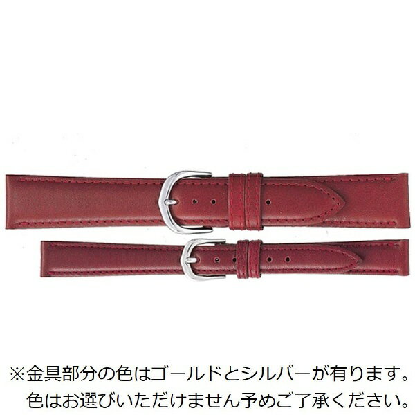 バンビ|BAMBI 時計バンド 本革 スムース かん幅19mm 美錠幅16mm 【金具色指定不可】 ワイン C115ER