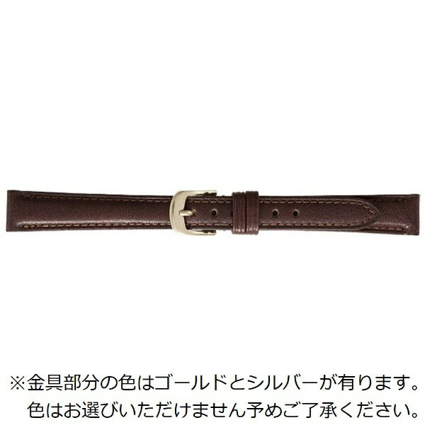 バンビ|BAMBI 時計バンド 牛革 エコピュアラ かん幅12mm 美錠幅10mm 【金具色指定不可】 ダークブラウン BEA010BI