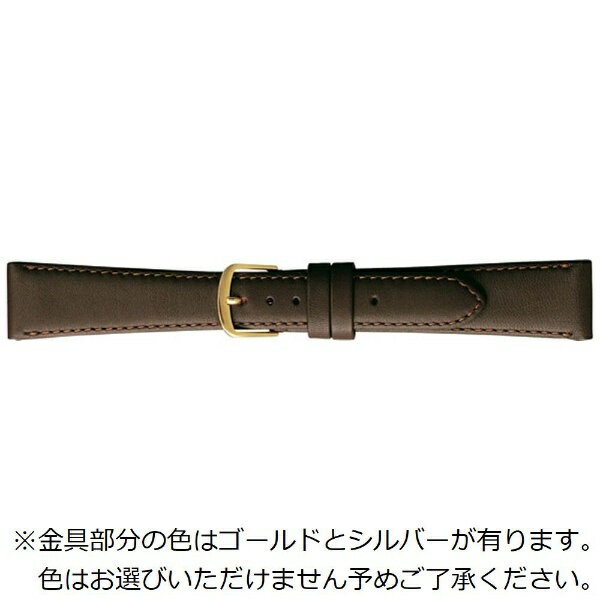 バンビ|BAMBI 時計バンド 牛革 スムース かん幅20mm 美錠幅15mm 【金具色指定不可】 ダークブラウン C270BS