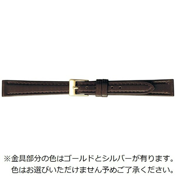 バンビ|BAMBI 時計バンド ラム(羊革) かん幅14mm 美錠幅12mm 【金具色指定不可】 グレーシャス ダークブラウン C631BL