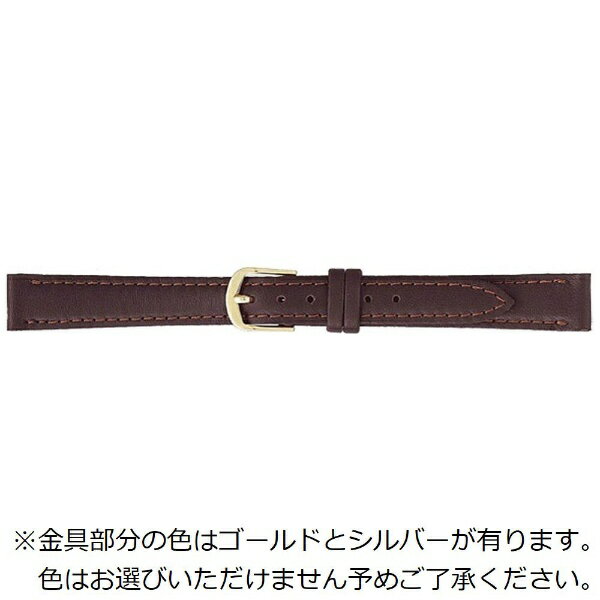 バンビ｜BAMBI 時計バンド 本革 スムース かん幅13mm 美錠幅12mm 【金具色指定不可】 ダークブラウン B..
