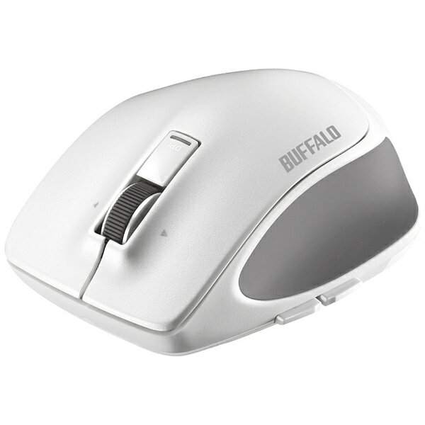 BUFFALO　バッファロー BSMBB500LWH マウス BSMBB500Lシリーズ ホワイト [BlueLED /5ボタン /Bluetooth /無線(ワイヤレス)][BSMBB500LWH]