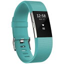 Fitbit　フィットビット FB407STES-JPN ウェアラブル端末 心拍計＋フィットネス リストバンド Sサイズ Charge 2 ティール[FB407STESJPN]