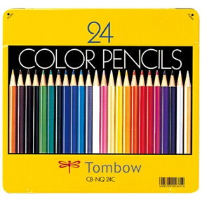 トンボ鉛筆｜Tombow 缶入色鉛筆 NQ 24色セット CB-NQ24C