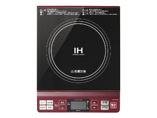 コイズミ　KOIZUMI IHクッキングヒーター レッド KIH-1402/R [1口 /100V][KIH1402R]【2111_cpn】