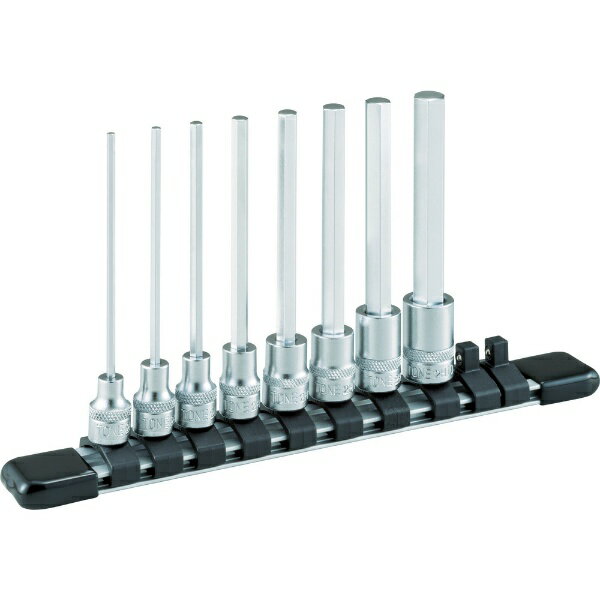 TONE｜トネ TONE　ロングヘキサゴンソケットセット（ホルダー付）　8pcs HH208L