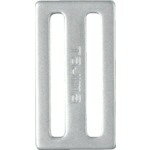 TJMデザイン｜TJMDESIGN タジマ　安全帯　D環止め　アルミ2穴・シルバー TA-AD2