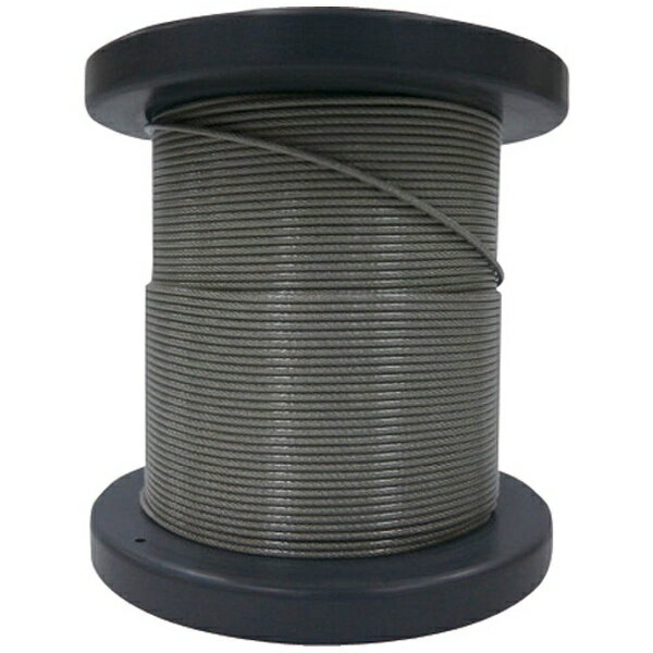 大阪コートロープ|OSAKA COAT ROPE O.C.R SUSワイヤロープ1.20/1.50mm 7×7 50m巻コート付 NSB120-150-50M