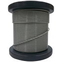 大阪コートロープ|OSAKA COAT ROPE O.C.R SUSワイヤロープ1.50/1.80mm 7×7 50m巻コート付 NSB150-180-50M