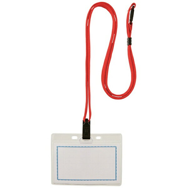 トラスコ中山｜TRUSCO NAKAYAMA TRUSCO　ストラップ付ホイッスル名札　ソフト　赤　TNH-S-R