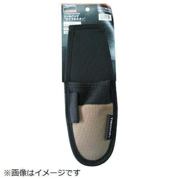 トラスコ中山｜TRUSCO NAKAYAMA TRUSCO　ツールバッグナイフホルダー　一丁差し・ペン差し一本　ブラッ..
