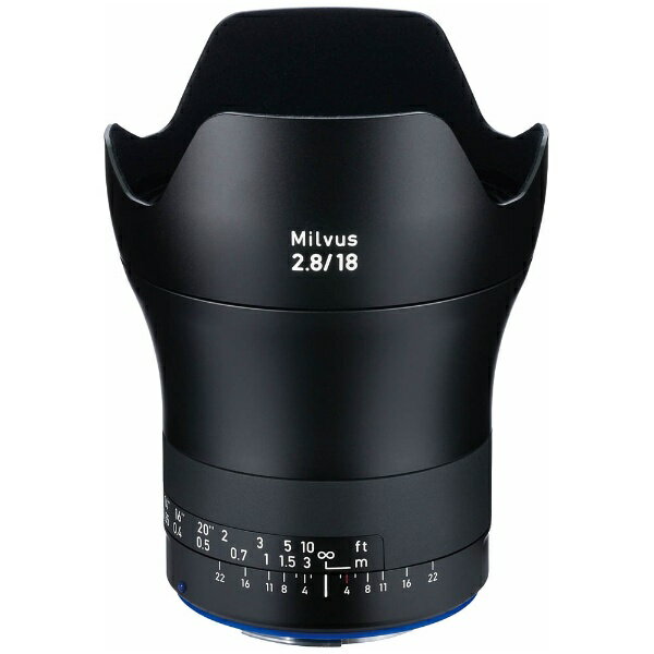 ツァイス｜Zeiss カメラレンズ 2.8 18 ZE Milvus ミルバス ブラック [キヤノンEF 単焦点レンズ][MILVUS2818ZEブラック]