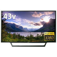 ソニー　SONY 液晶テレビ BRAVIA(ブラビア) ブラック KJ-43W730E [43V型 /フルハイビジョン /YouTube対応][テレビ 43型 43インチ KJ43W730E]