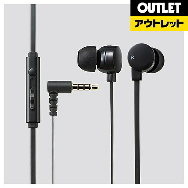 【アウトレット品】 エレコム｜ELECOM スマートフォン用付ステレオヘッドホンEHPCS3550MBK【外装不良品】EHPCS3550MBK【kk9n0d18p】