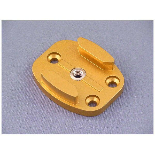 GOBROS．｜ゴブロス 三脚用 アルミ・フラットマウント -4ホール（ゴールド）　GB0113[GB0113]