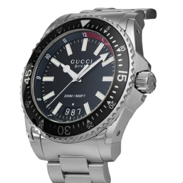 GUCCI｜グッチ ダイブ [Dive] 2年保証 ブラック YA136212 [並行輸入品] 【代金引換配送不可】