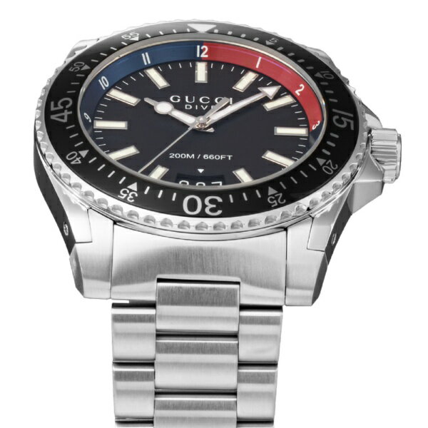 GUCCI｜グッチ ダイブ [Dive] 2年保証 ブラック YA136212 [並行輸入品] 【代金引換配送不可】