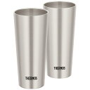 サーモス｜THERMOS 真空断熱タンブラー2個セット （0.4L） JDI-400P-S