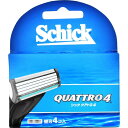 シック|Schick Schick(シック) クアトロ4 替刃4個入 〔ひげそり〕