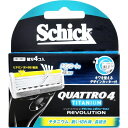 シック|Schick Schick(シック) クアトロ4 チタニウム レボリューション 替刃4個 〔ひげそり〕