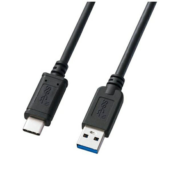 サンワサプライ｜SANWA SUPPLY USB-A ⇔ USB-Cケーブル 充電 /転送 /1m /USB3.1 Gen2 ブラック KU31-CA10【rb_ cable_cpn】