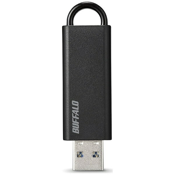 BUFFALO｜バッファロー USBメモリ (Chrome/Mac/Windows11対応) ブラック RUF3-KS64GA-BK [64GB /USB TypeA /USB3.1 /ノック式][RUF3KS64GABK]