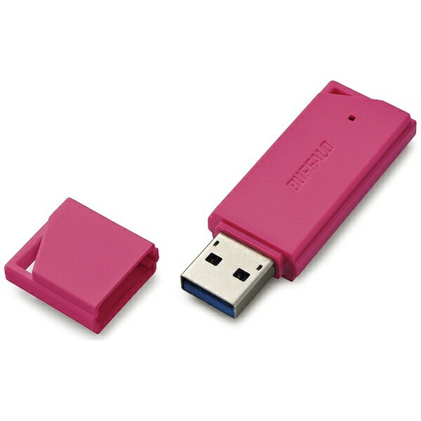 BUFFALO｜バッファロー RUF3-K16GB-PK USBメモリー USB3.1/3.0/2.0対応 16GB キャップ式 RUF3-KBシリーズ ピンク [16GB /USB3.1 /USB TypeA /キャップ式][RUF3K16GBPK]