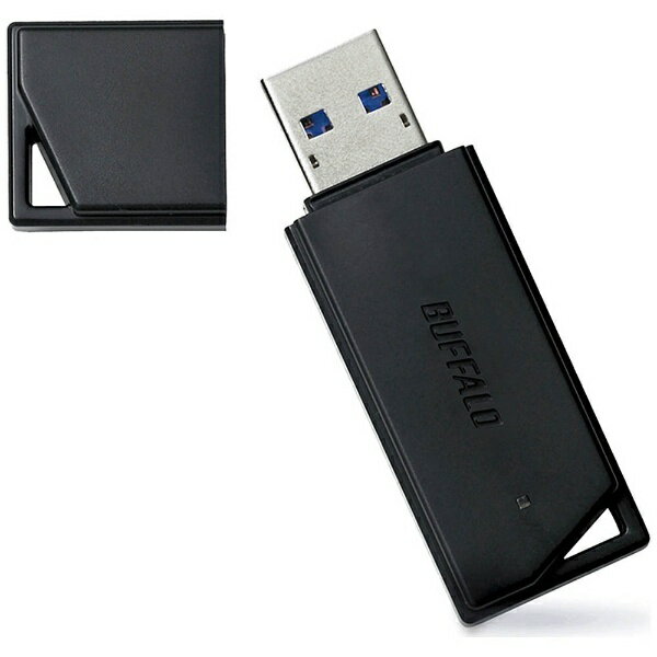 BUFFALO｜バッファロー RUF3-K16GB-BK USBメモリー USB3.1/3.0/2.0対応 16GB キャップ式 RUF3-KBシリーズ ブラック 16GB /USB3.1 /USB TypeA /キャップ式 RUF3K16GBBK