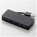 エレコム｜ELECOM U3H-K417B USBハブ ブラック [バスパワー /4ポート /USB3.0対応][U3HK417BBK]