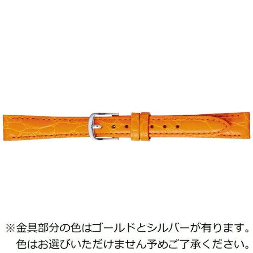 バンビ|BAMBI 時計バンド 本革 型押し かん幅14mm 美錠幅12mm【金具色指定不可】 オレンジ BK017O-L バンビ|BAMBI 時計バンド 本革 型押し かん幅14mm 美錠幅12mm【金具色指定不可】 オレンジ BK017O-L