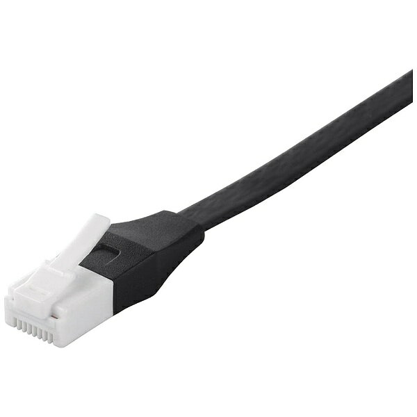 BUFFALO｜バッファロー LANケーブル ブラック BCLS6F10BK [1m /カテゴリー6 /フラット]