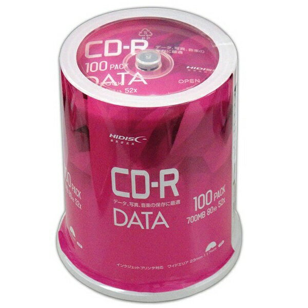 磁気研究所｜HIDISC ハイディスク データ用CD-R Hi-Disc ホワイト VVDCR80GP100 [100枚 /700MB /インクジェットプリ…