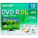 マクセル｜Maxell 録画用DVD-R DL ホワイト DRD215WPE.10S 10枚 /8.5GB /インクジェットプリンター対応 DRD215WPE10S