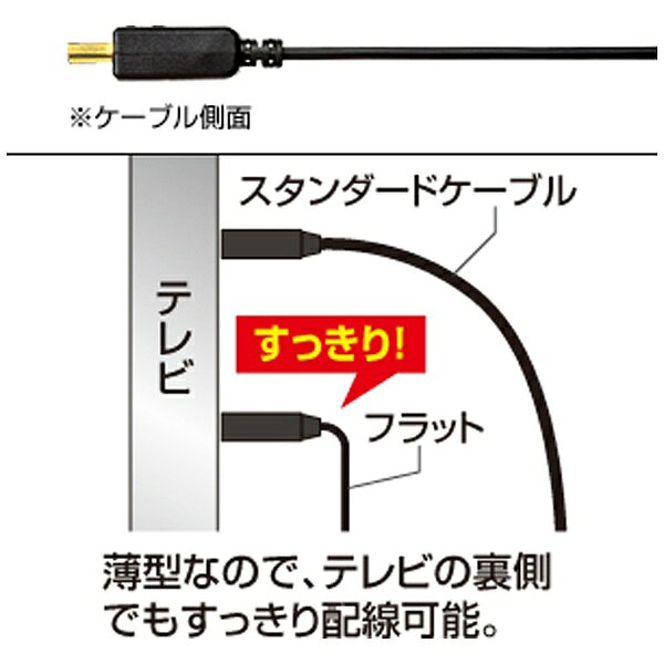 サンワサプライ｜SANWA SUPPLY HDMIケーブル ブラック KM-HD20-100FK [10m /HDMI⇔HDMI /イーサネット対応][KMHD20100FK]