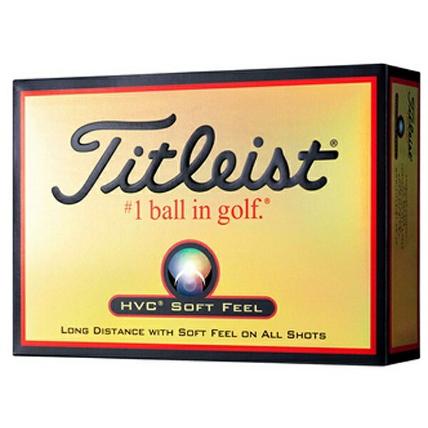 タイトリスト｜Titleist ゴルフボール HVC SOFT FEEL ホワイト 1HVSFJ [1ダース(12球)] 【オウンネーム非対応】【オウンネーム非対応】