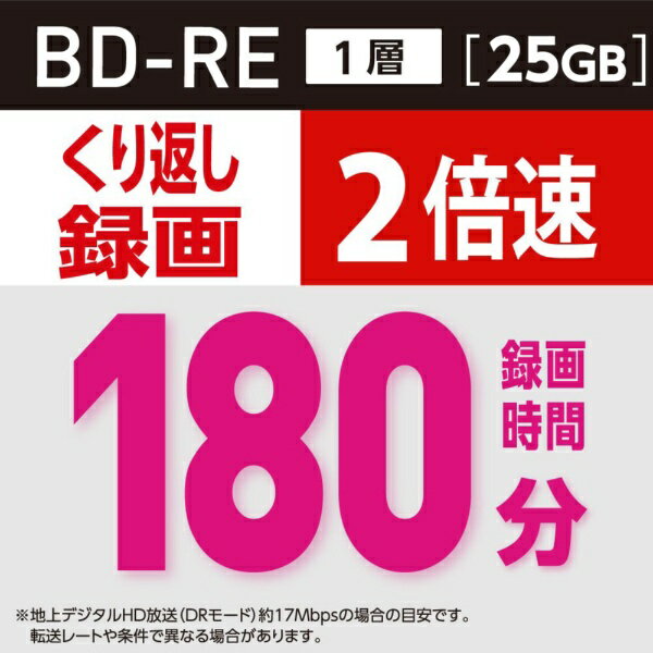 Verbatim�åС��٥����� Ͽ����BD-RE Verbatim�ʥС��٥������ VBE130NP1V1-B [1�� /25GB /���󥯥����åȥץ�󥿡��б�]