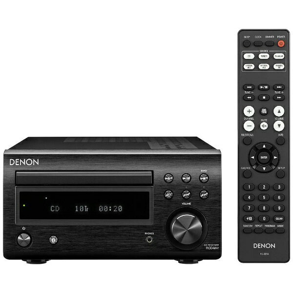 デノン｜Denon CDレシーバー ブラック RCD-M41K Bluetooth対応 /ワイドFM対応