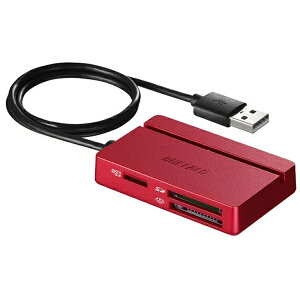 BUFFALOåХåե BSCR100U2RD ޥɥ꡼饤 BSCR100U2꡼ å [USB2.0/1.1]