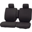 BONFORM|ボンフォーム 4055-59BK シートカバー カラードカバー 軽ベンチフロント用 フロント用2枚 背面フルカバー カラー:ブラック