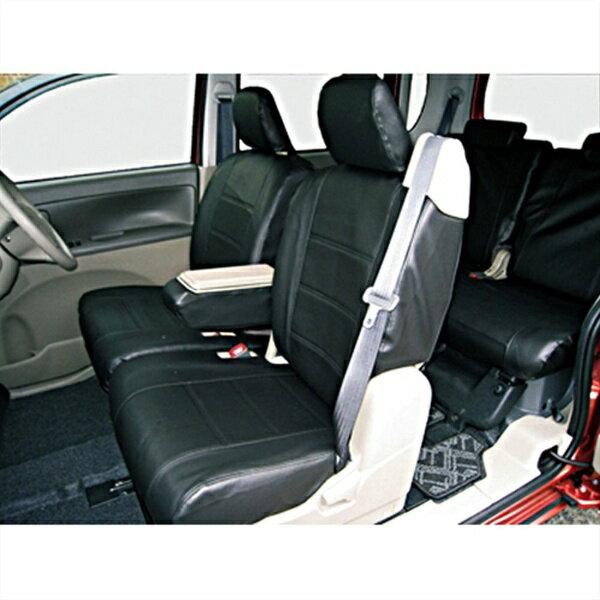 BONFORM｜ボンフォーム 4450-56BK　シートカバー　ソフトレザーD×　M4-24Nタント　専用2列車　カラー：ブラック