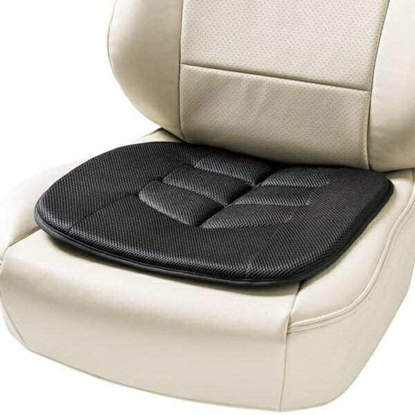 BONFORM｜ボンフォーム 5656-43BK シートクッション 備長炭消臭クッション 軽／普通車用 ヒップ型 備長炭消臭 丸洗いOK ストッパー付き サイズ：45×45×2cm カラー：ブラック